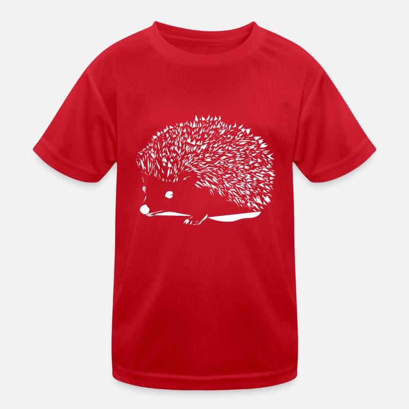 Igel weiß Kinder Funktions-T-Shirt
