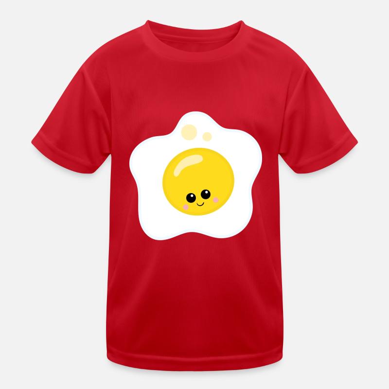 fried egg Kids Functional T-Shirt