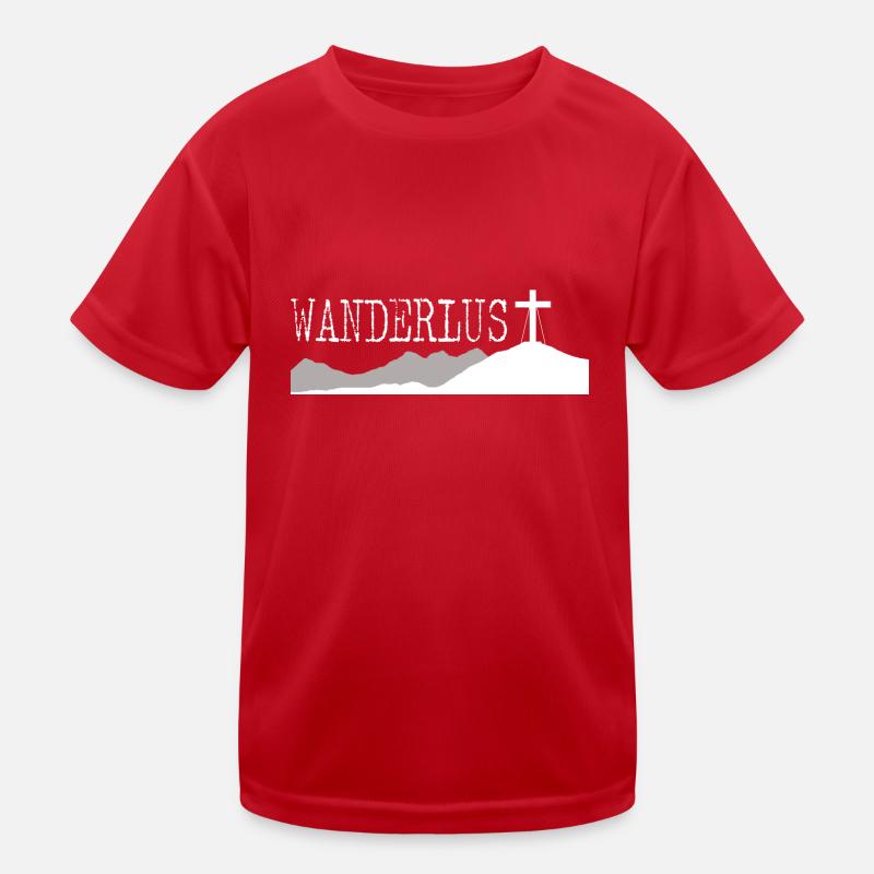 Wanderlust Kinder Funktions-T-Shirt