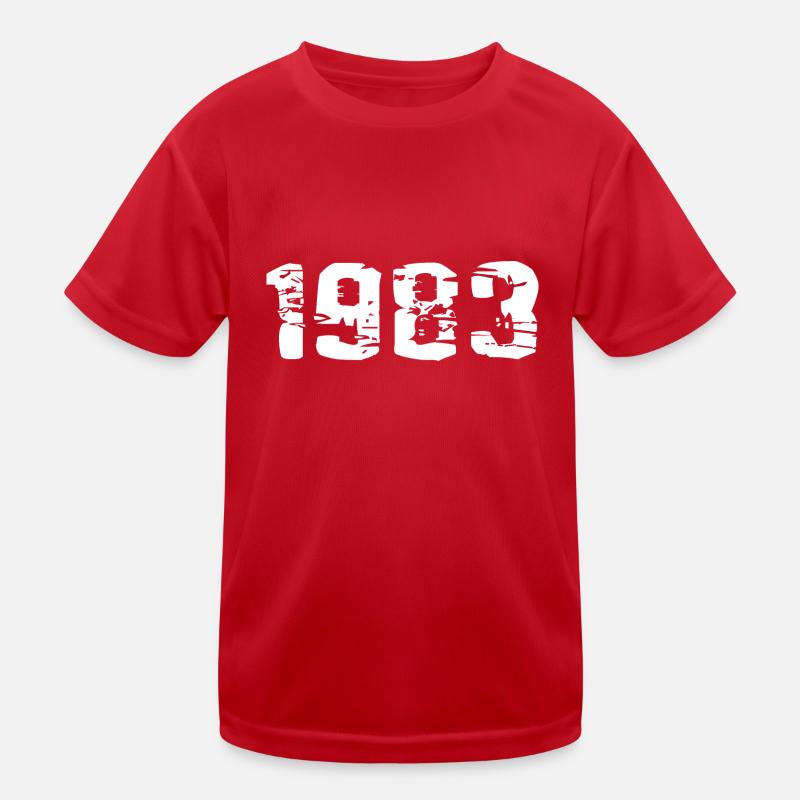 1983 - Kids Functional T-Shirt - red