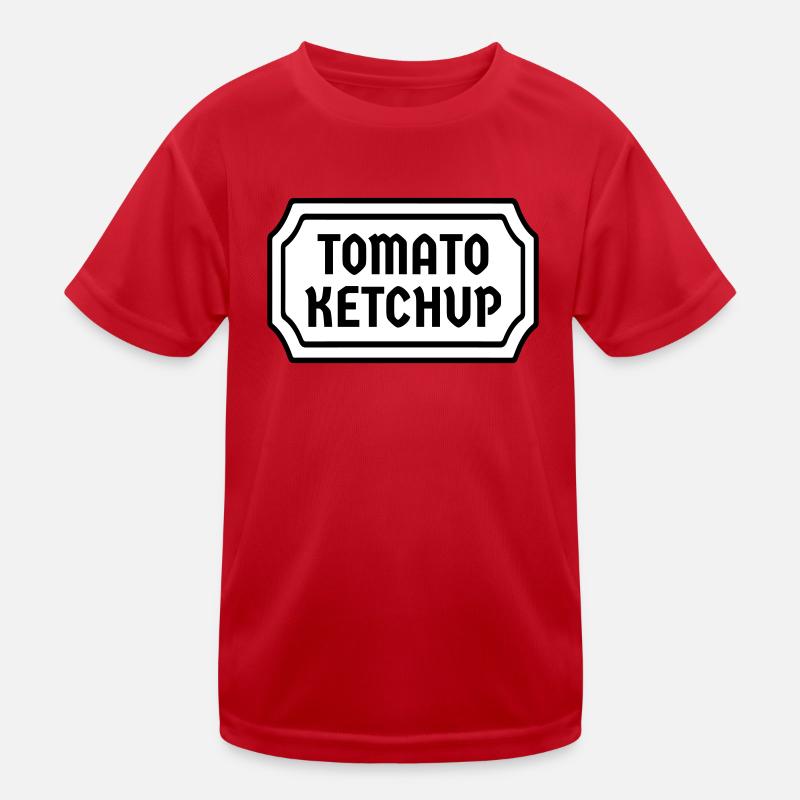 Tomate Ketchup Tomate Costume Label Carnaval T-shirt sport Enfant