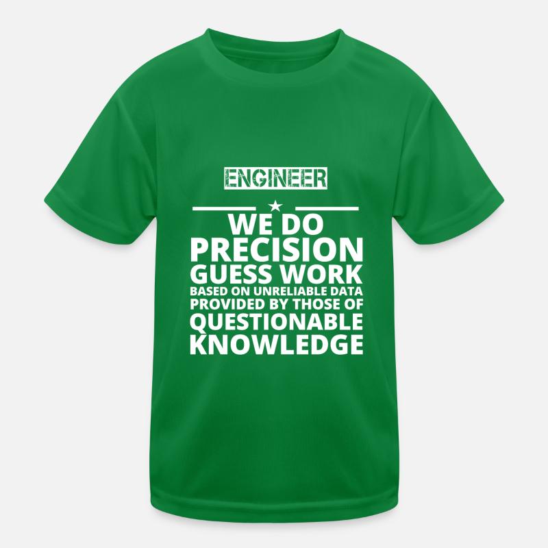 poison problem job precision ENGINEER Kids Functional T-Shirt