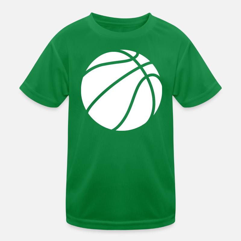 Basketball logo white Kids Functional T-Shirt