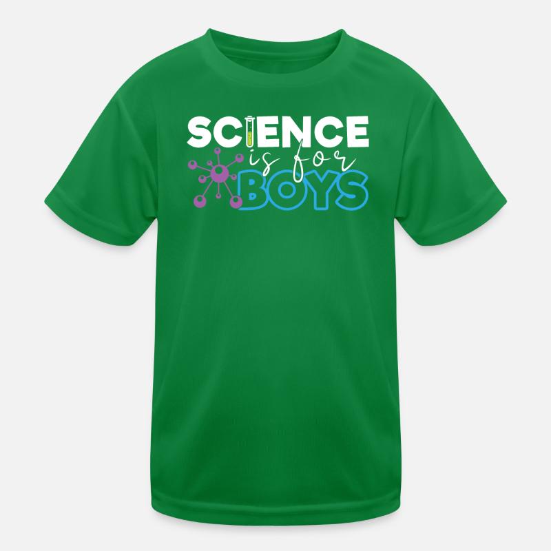 Science is for Boys Kids Functional T-Shirt