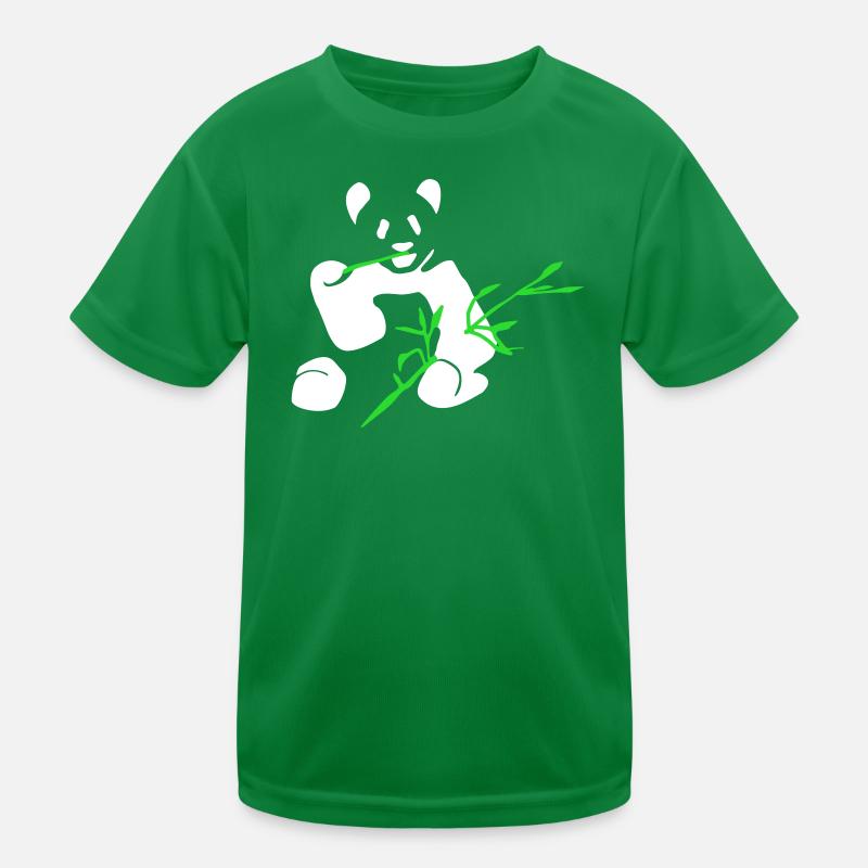 Panda with bamboo Kids Functional T-Shirt