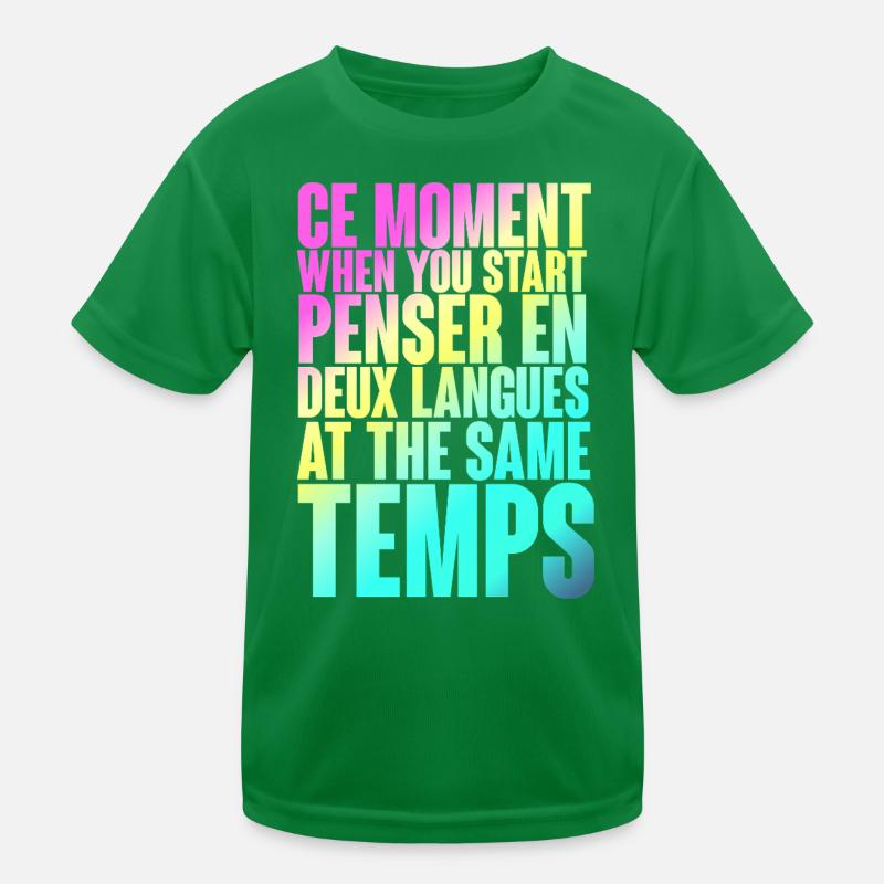 DICTON COOL POUR LES MULTILINGUES, LES INTERNATIONAUX T-shirt sport Enfant