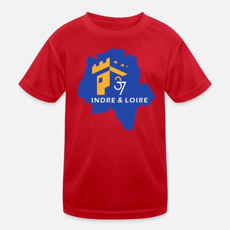 Logo Indre Loire Bleu Or T-shirt sport Enfant