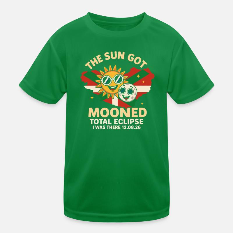 Sun Mooned Total Eclipse 8/12/26 Kids Functional T-Shirt