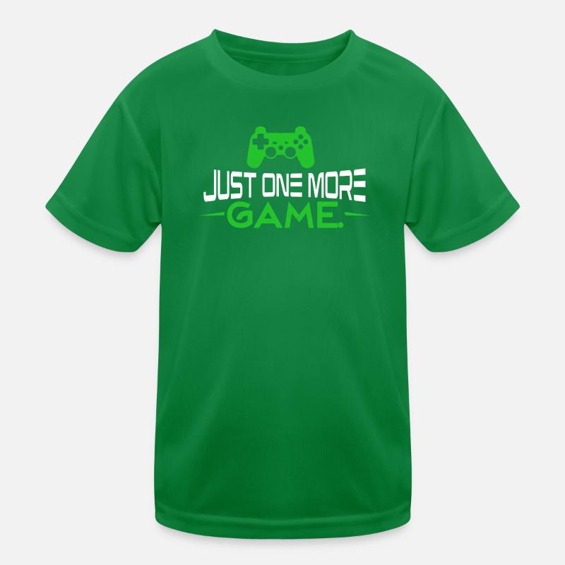 Just one more game Kinder Funktions-T-Shirt