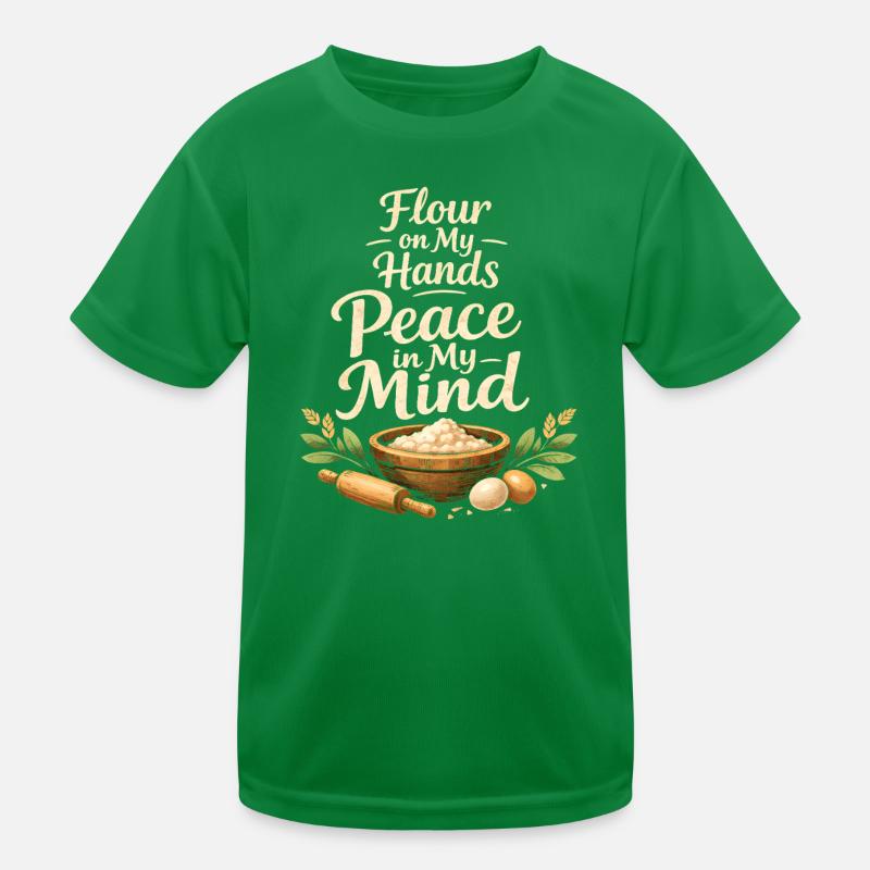 Flour on your hands | Baking, Rest, Kitchen Kids Functional T-Shirt