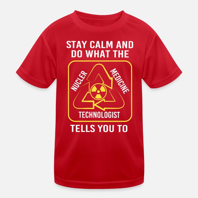 Radiologie Nuklear Atom Nuklearmedizin Kinder Funktions-T-Shirt