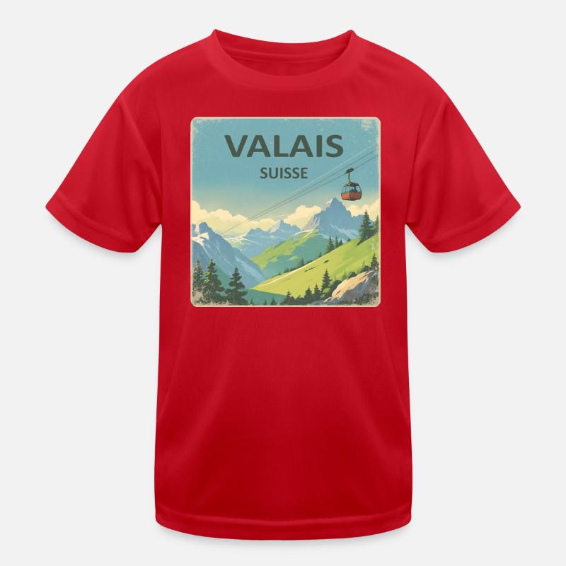 Valais Kinder Funktions-T-Shirt