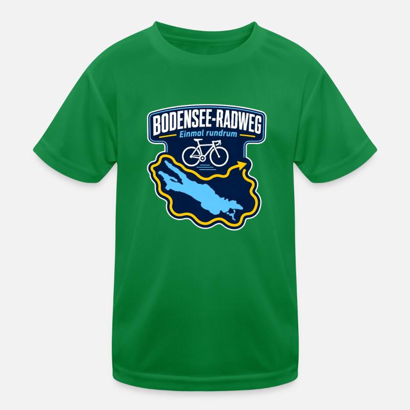 Bodensee-Radweg Einmal rundrum Lake Cycling Trip Kinder Funktions-T-Shirt