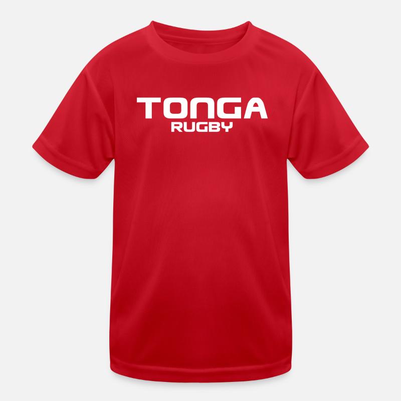 Tonga Rugby - Sport - South Seas - Polynesia Kids Functional T-Shirt