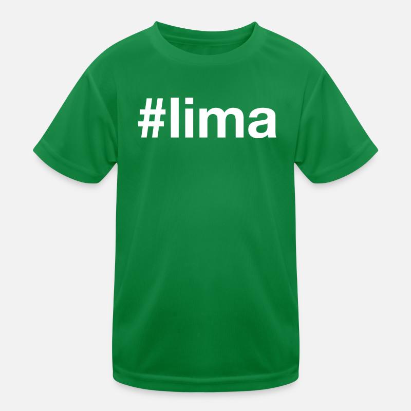 Lima Peru Hashtag Kinder Funktions-T-Shirt