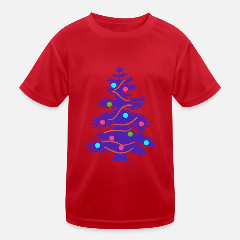 Funky Christmas Tree Kids Functional T-Shirt