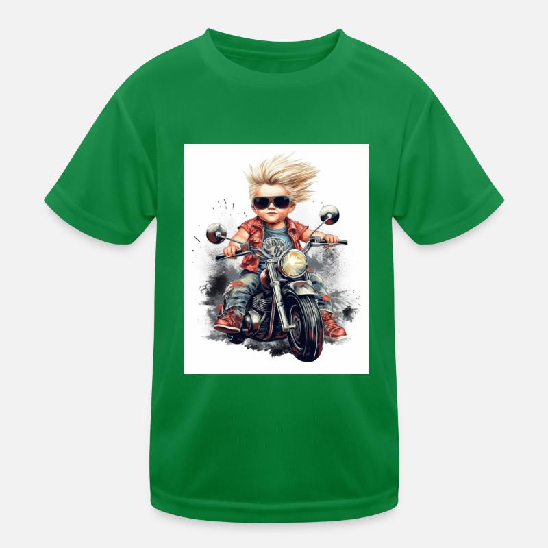 Junior Biker 2 Kinder Funktions-T-Shirt