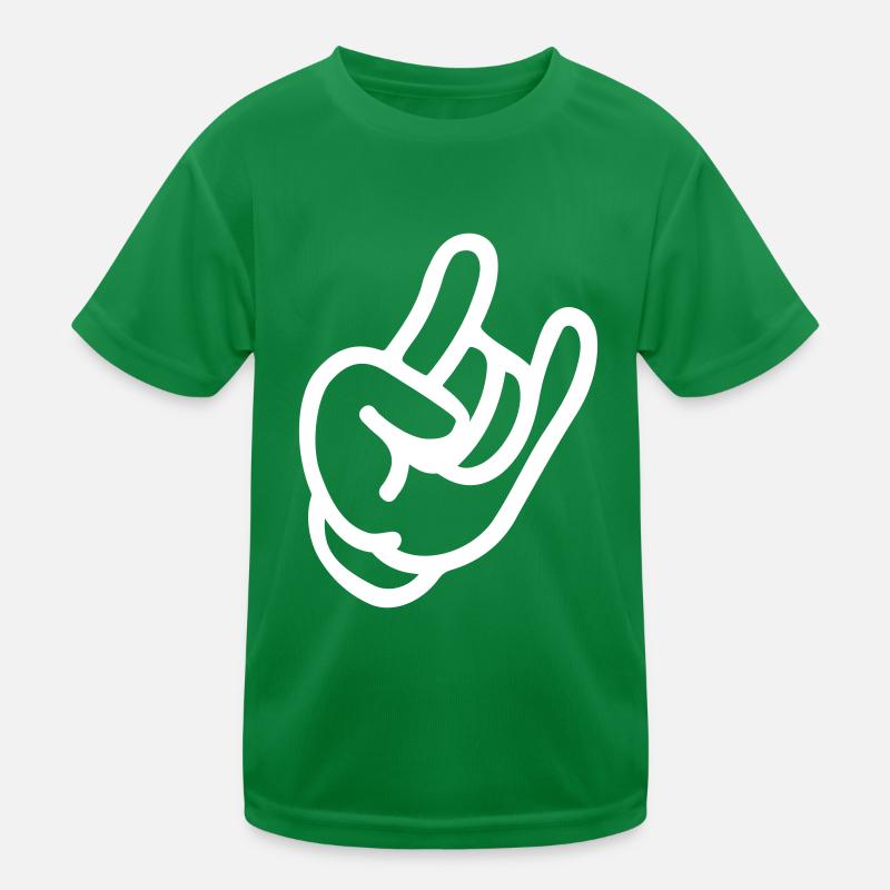 rock hand Kinder Funktions-T-Shirt