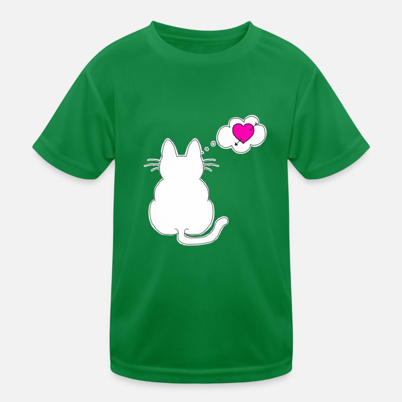 J’aime mon chat et mon chat m’aime T-shirt sport Enfant