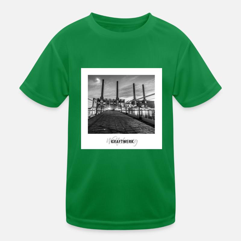 Wolfsburg Kraftwerk Kinder Funktions-T-Shirt