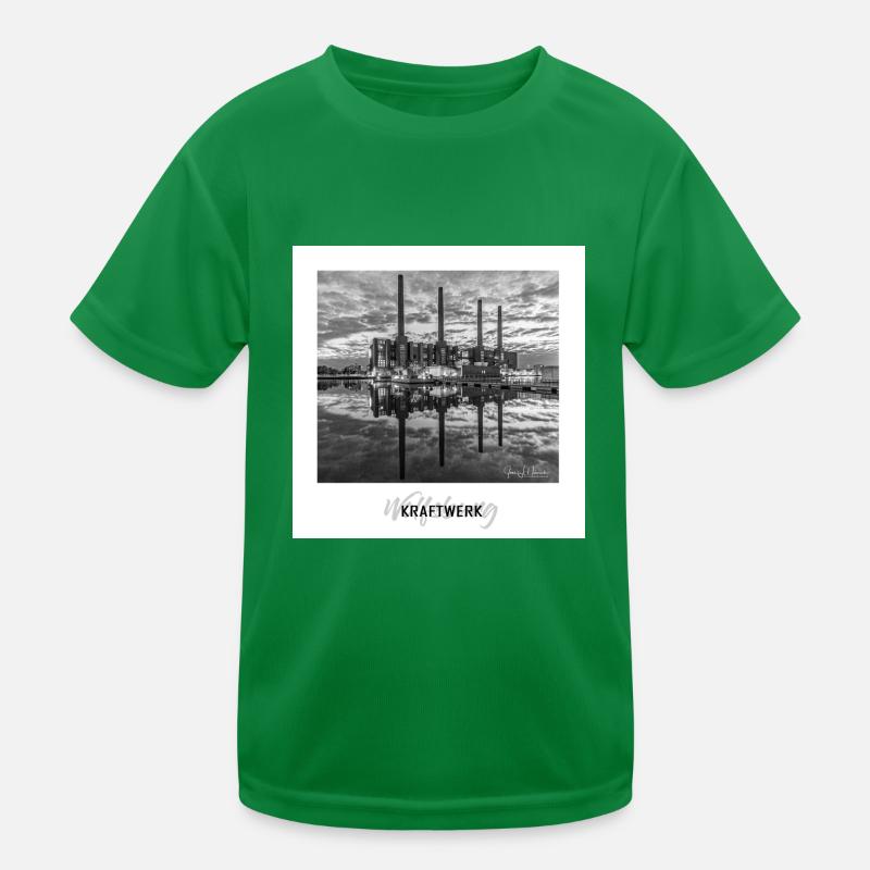 Kraftwerk Wolfsburg Kinder Funktions-T-Shirt