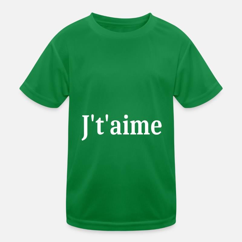Ich liebe dich Valentinstag Kinder Funktions-T-Shirt