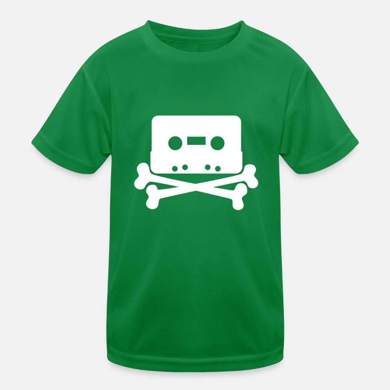 Cassette skull Kids Functional T-Shirt
