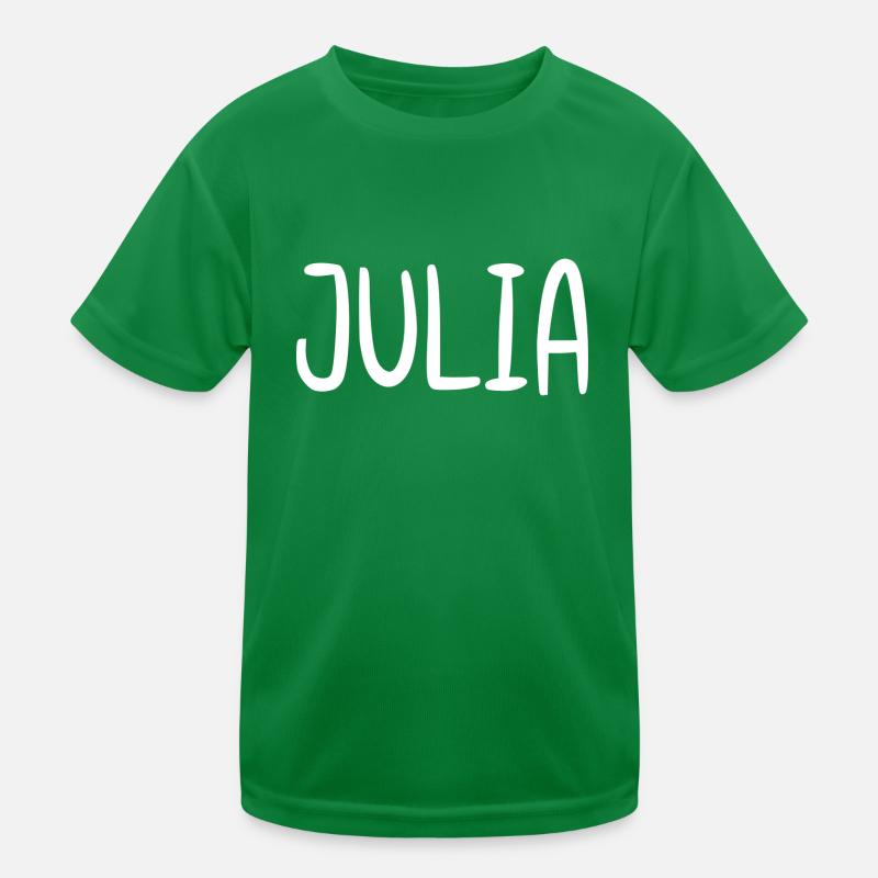 Julia Custom Name Font Text Birthday Kids Functional T-Shirt