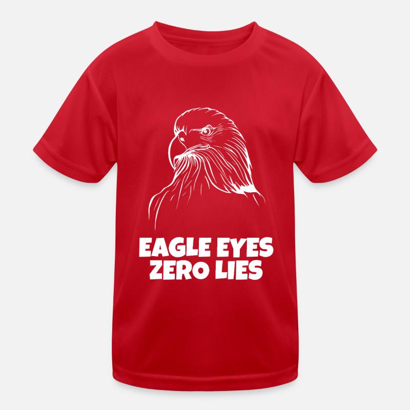 Eagle Eyes, Zero Lies Kids Functional T-Shirt