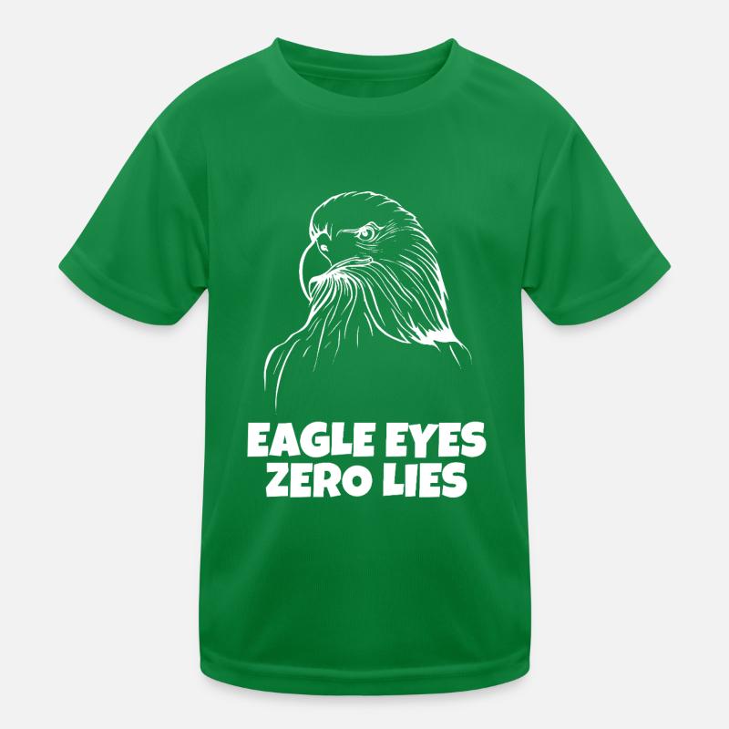 Eagle Eyes, Zero Lies Kids Functional T-Shirt