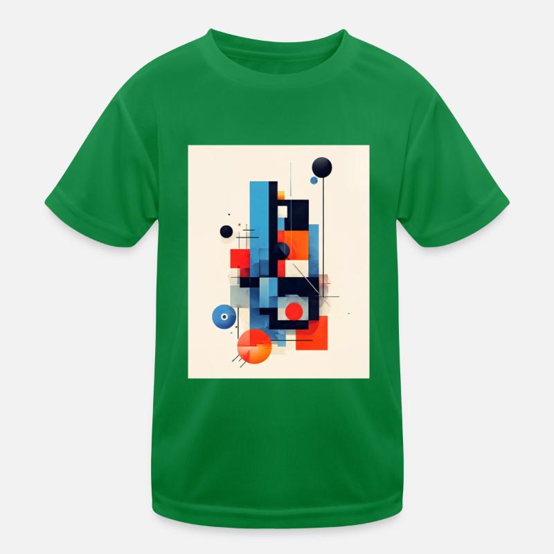 Abstract geometric composition Kids Functional T-Shirt