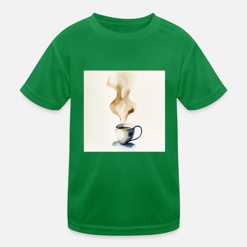 Kaffeetasse Kinder Funktions-T-Shirt