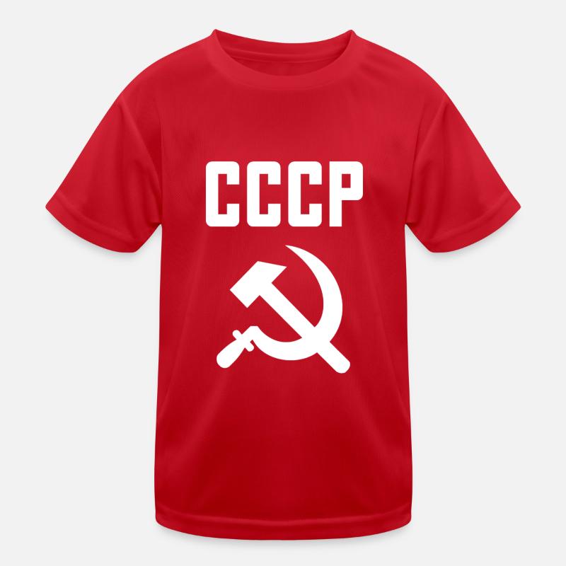 Soviet - Hammer and Sickle Soviet Union - Communist Kids Functional T-Shirt