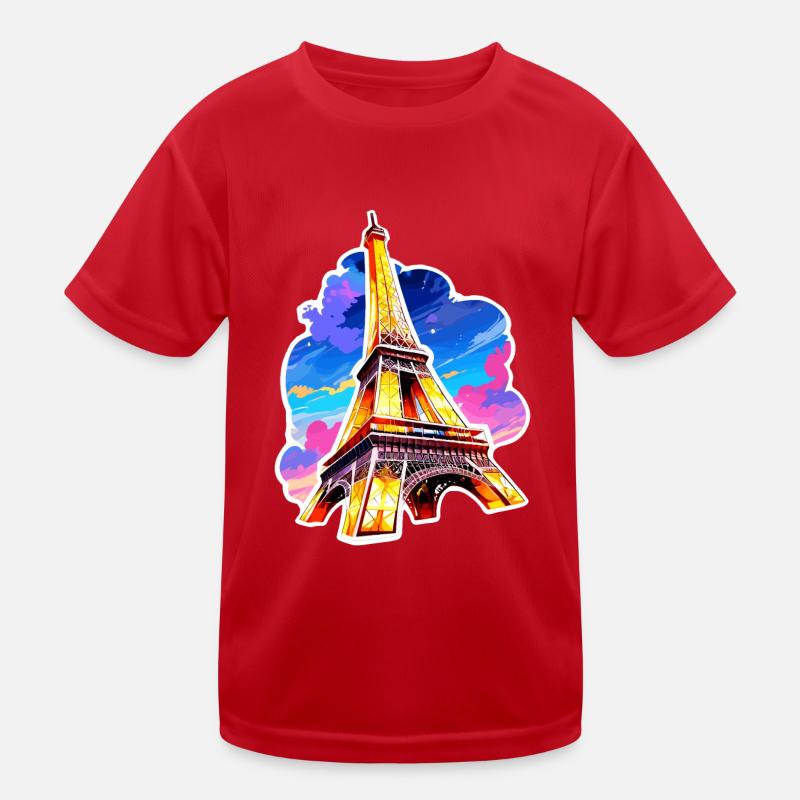 Eiffelturm #22 Kinder Funktions-T-Shirt