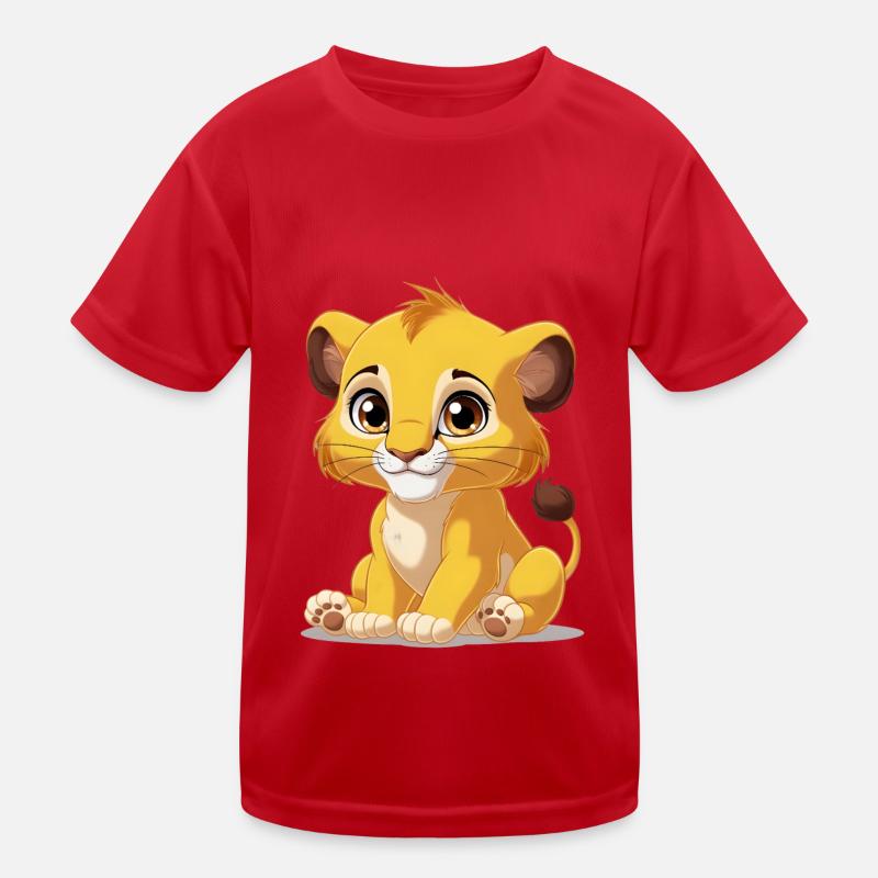 Baby- Löwe Kinder Funktions-T-Shirt