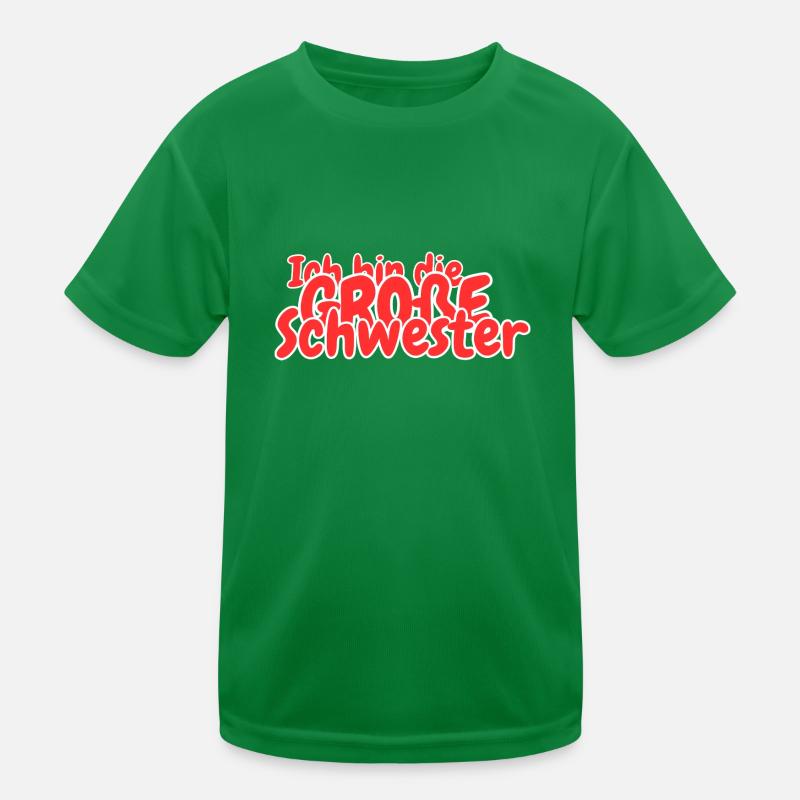 Ich bin die grosse Schwester Kinder Funktions-T-Shirt