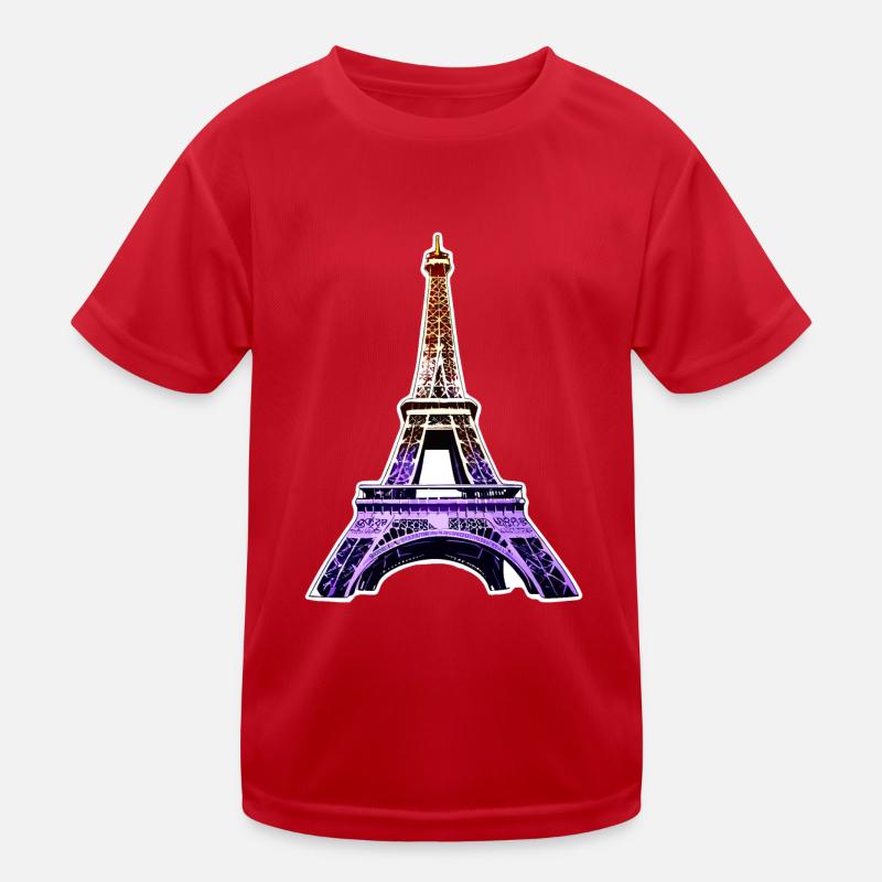 Eiffelturm #10 Kinder Funktions-T-Shirt