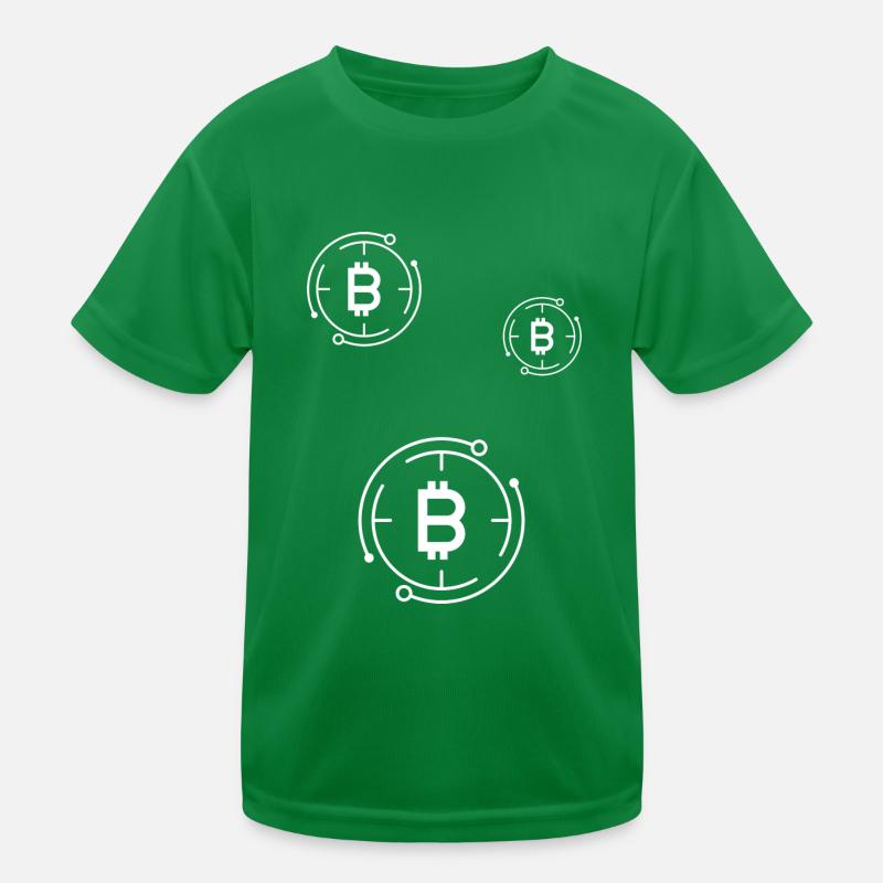 Trading de crypto-monnaies Bitcoin T-shirt sport Enfant