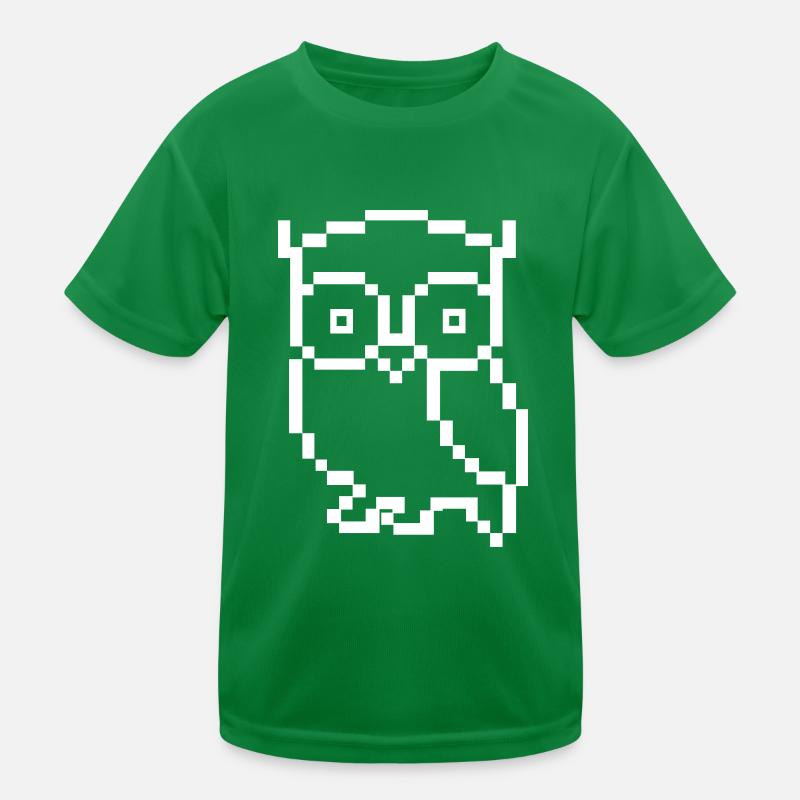 eule pixel Kinder Funktions-T-Shirt