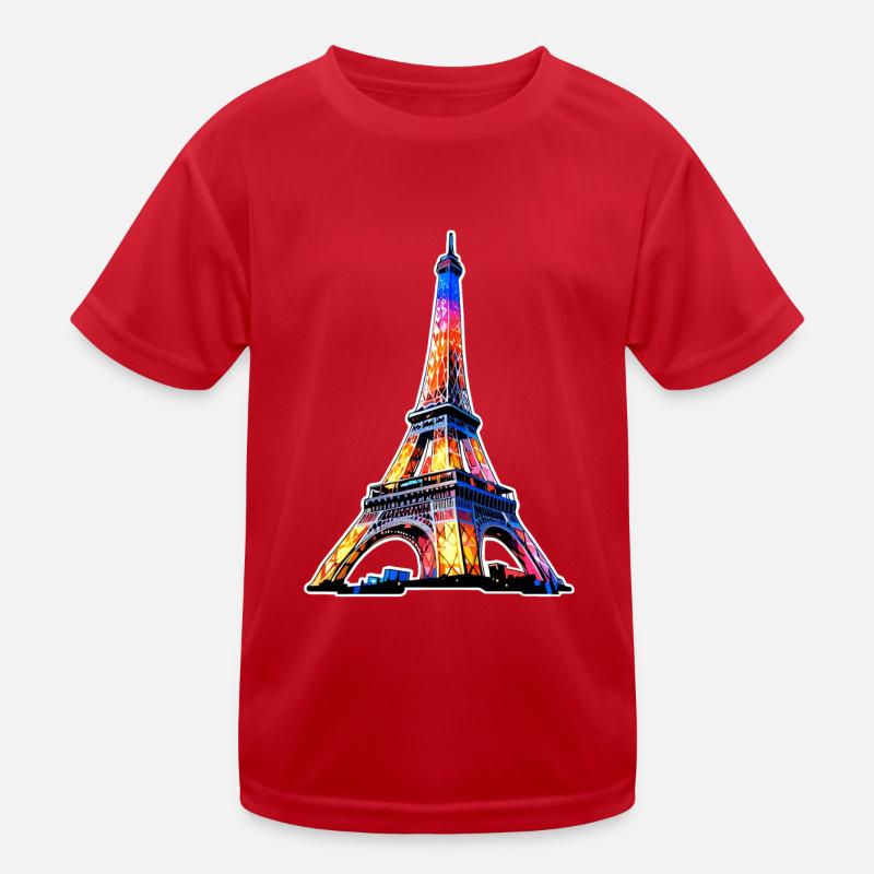 Eiffelturm #3 Kinder Funktions-T-Shirt