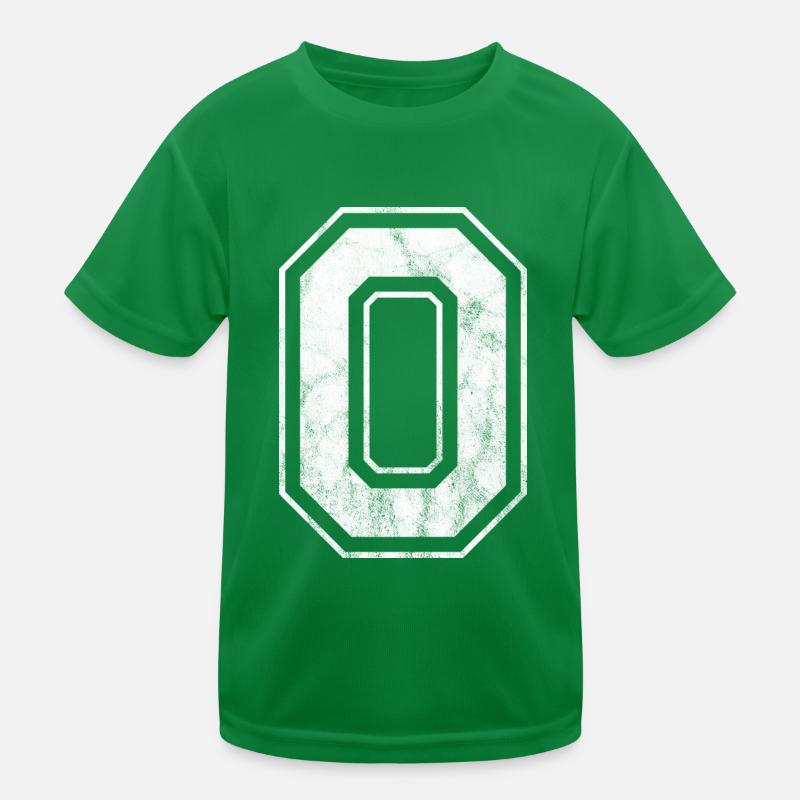 Number 0, zero Kids Functional T-Shirt