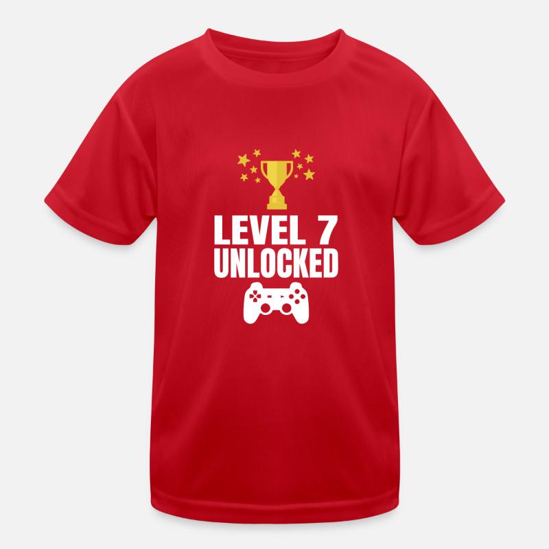 Niveau 7 Unlocked 7ème anniversaire jeu de tshirt T-shirt sport Enfant