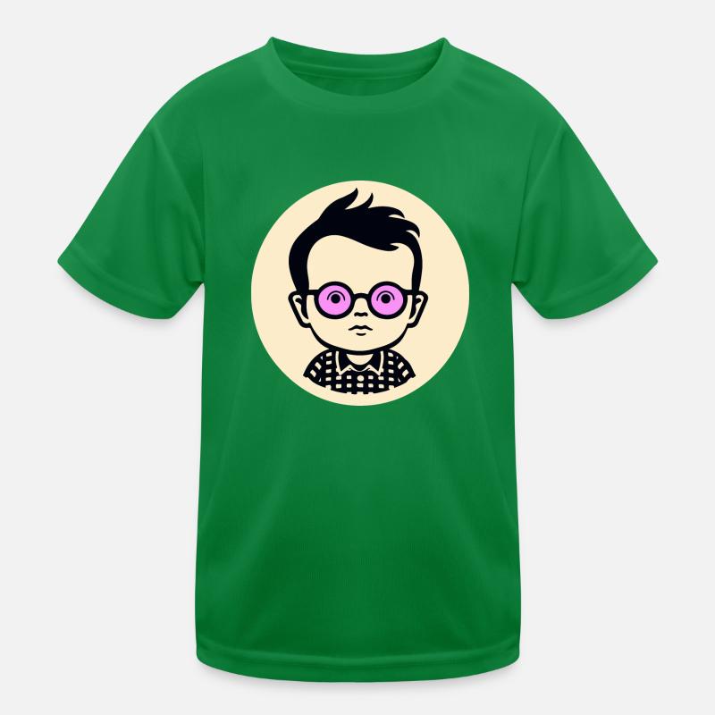 Le garçon nerd intelligent T-shirt sport Enfant