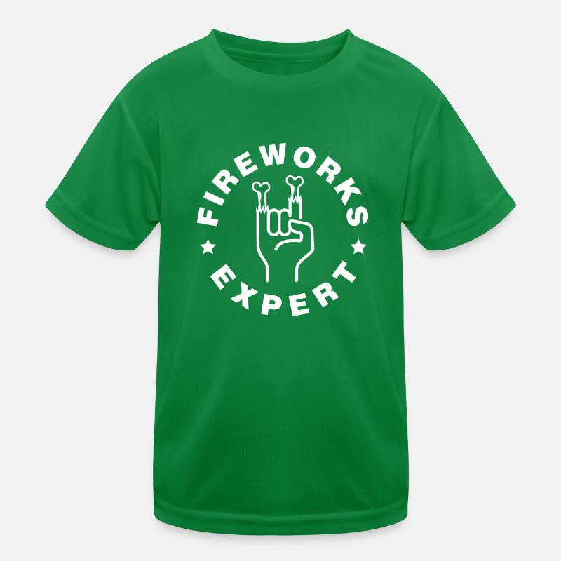 Fireworks Expert Firework Firecracker Cracker Pyro Kids Functional T-Shirt