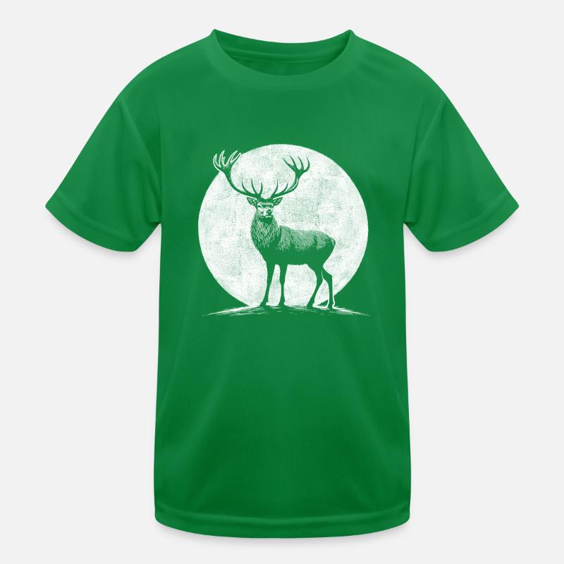 Hirsch Kinder Funktions-T-Shirt