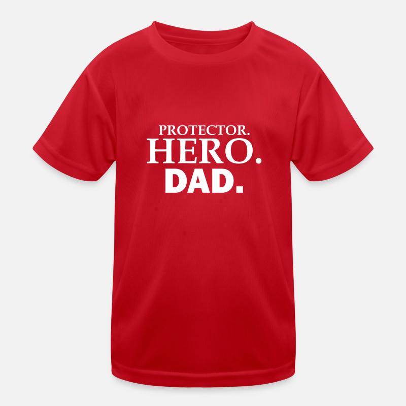 PROTECTOR HERO DAD Kids Functional T-Shirt