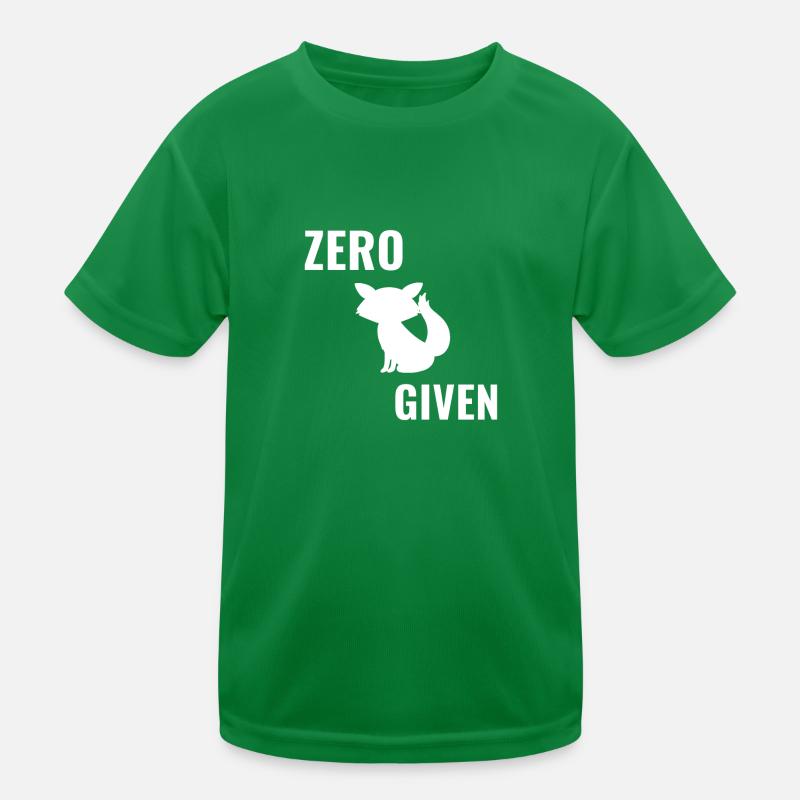 Zero fox given Kinder Funktions-T-Shirt