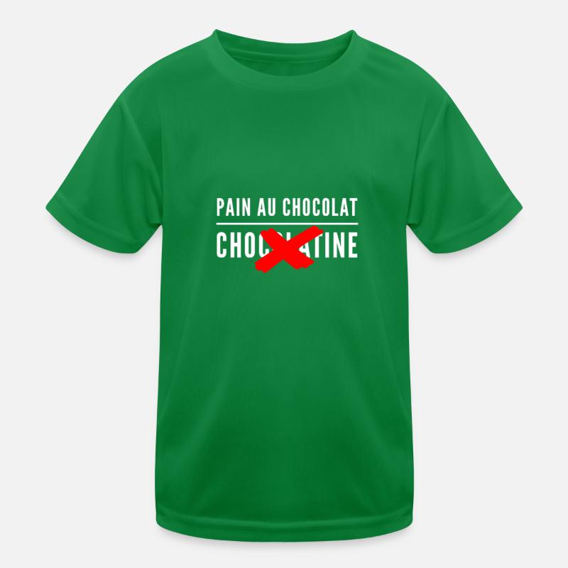 Pain au chocolat/chocolatine T-shirt sport Enfant