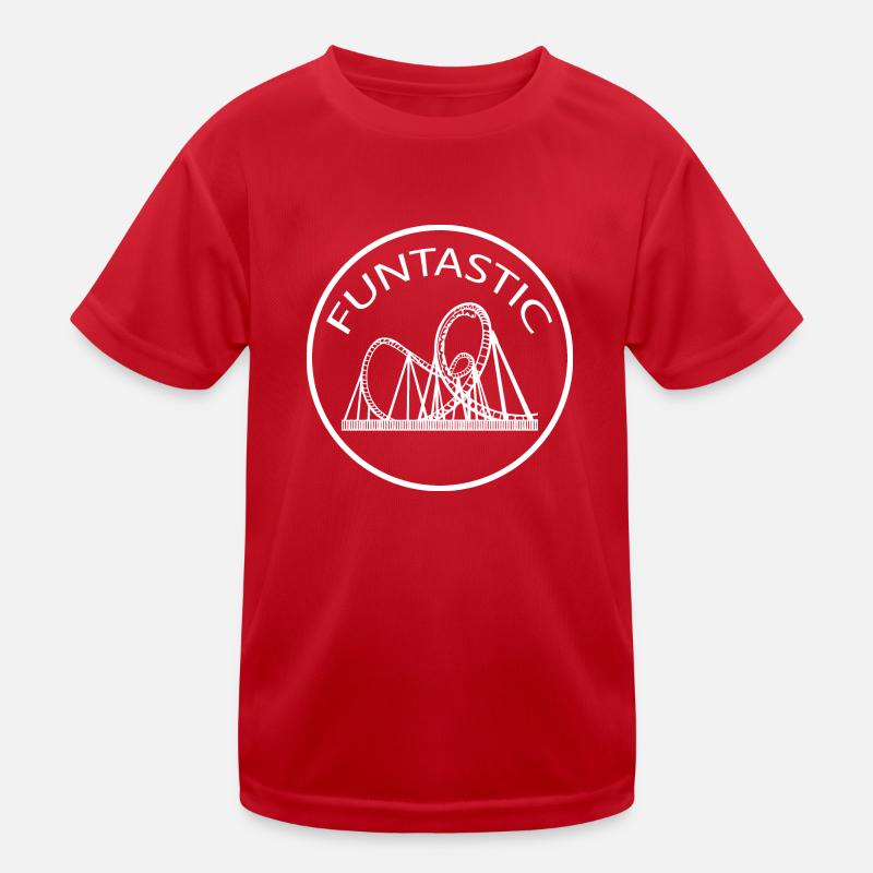 Rollercoaster Achterbahn Freizeitpark Kinder Funktions-T-Shirt