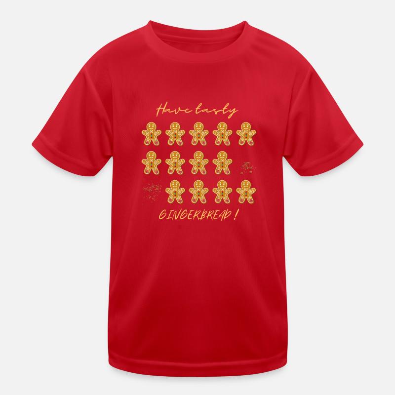 Tasty gingerbread Kids Functional T-Shirt